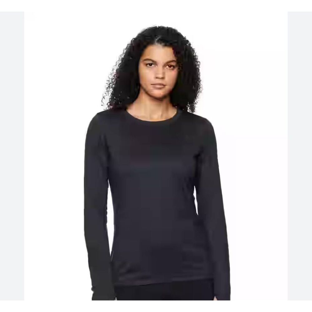 Reebok Thermal L/S Performance Base Layer Shirt- Black